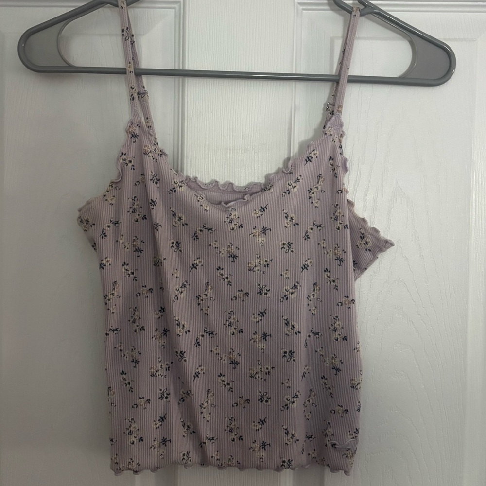 Hollister Light Purple Floral Camisole
